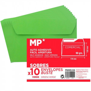 Plic verde inchis autoadeziv 12x17,6cm 90g 10/set MP PS005-04 - Img 1