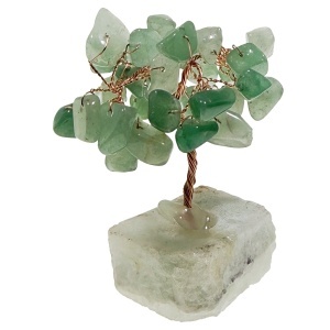 Pom decorativ in marmura cu pietre semipretioase chips Aventurin 3x7cm SS99D