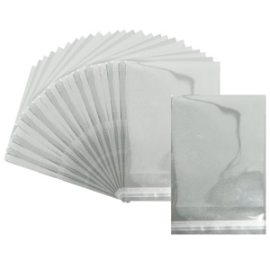 Punga transparenta 30 microni cu clapeta adeziva 8x13,5/16,5cm 95/set +/-5buc