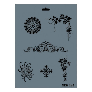 Sablon plastic Decor model 8 25x35cm Rich NEW 145