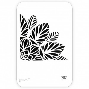 Sablon plastic sfert mandala 20,7x29,7cm 440202