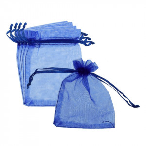 Saculet organza 8,5x9/11,5cm 5/set - Img 4