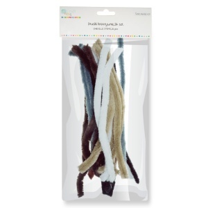 Sarma plusata 15mm x 30cm 24/set 6 culori pamant KSDR012