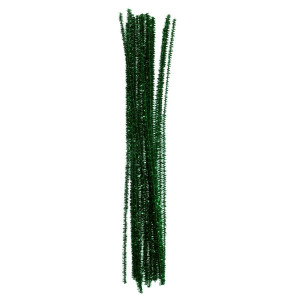 Sarma plusata 6mm x 29,5cm 20/set verde metalizat