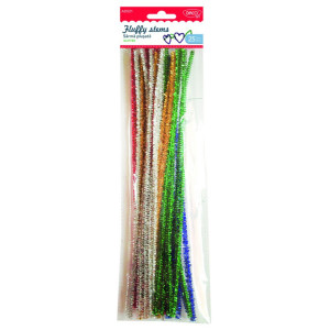 Sarma plusata 6mm x 30cm 25/set Daco multicolor metalizat AD021