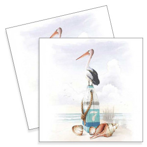 Servetel Pelicanul si marea 33x33cm 2/set 13318310