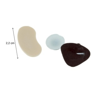 Set ochi/ureche/gura/nas plastic 1-2,5cm 12buc/set culori diverse AAA249 - Img 3