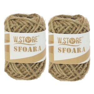 Sfoara iuta natur 1,5mm x 10m 2/set 041549