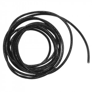 Snur piele rotund 2,5mm x 2m negru