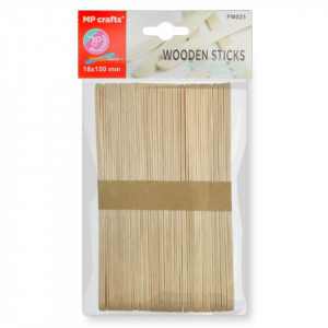 Spatula lemn natur 1,8x15cm 50/set MP PM023 - Img 1
