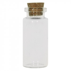 Sticluta cu dop pluta 12ml 5x2,2cm 6/set - Img 2