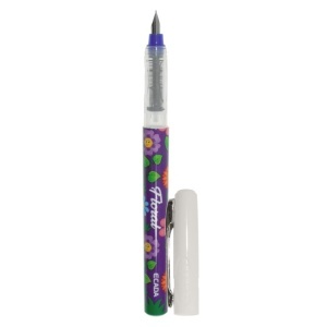 Stilou plastic cu 1 rezerva Ecada Floral 93103F