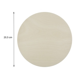 Tocator lemn rotund 20,5x1,5cm KD816A - Img 2