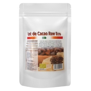 Unt de cacao Raw Eco 125g
