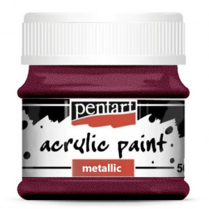 Vopsea acrilica metalizata 50ml Pentart - Img 9