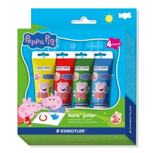 Vopsea pentru pictat cu degetele 75 ml 4/set Noris Junior Peppa Pig ST-8814-L1