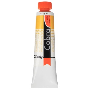 Vopsea ulei solubila in apa 40ml Cobra Study Royal Talens Galben mediu 284