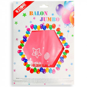 Balon jumbo roz pentru botez 90cm 35g 041062