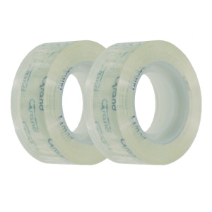 Banda adeziva transparenta 1,8cm x 30m 2/set Grand B173