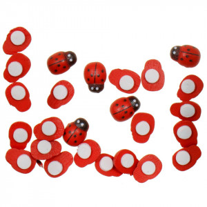 Buburuza lemn cu adeziv 1,1x0,8cm 25/set