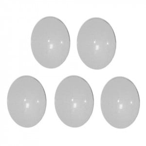 Cabochon sticla oval transparent 18x25x5mm 5/set