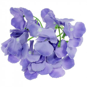 Cap hortensie textil mov degrade 15cm