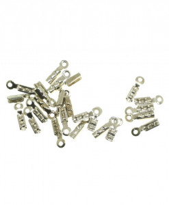 Capat fir pliabil argintiu inchis 8X2mm 6g (80buc)