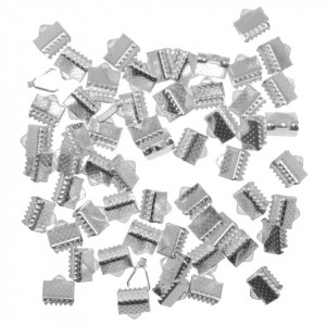Capat panglica zimtat argintiu 8mm 18g (62buc)
