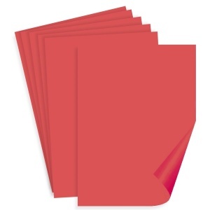 Carton color rosu scarlet A3 160g 10/set Favini 209