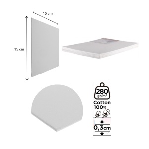 Carton panzat 15x15x0,3cm 280g 6/set Artix PP95-1515-6 - Img 2