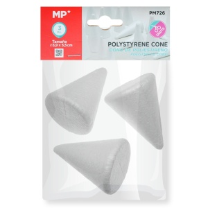 Con polistiren 3,9x5,5cm 3/set MP PM726 - Img 1