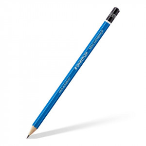 Creion grafica Mars Lumograph cu guma si ascutitoare 6/set Staedtler 61 100C6 - Img 2