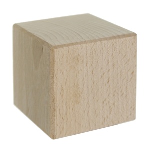 Cub lemn natur 5,6x5,6cm DG390