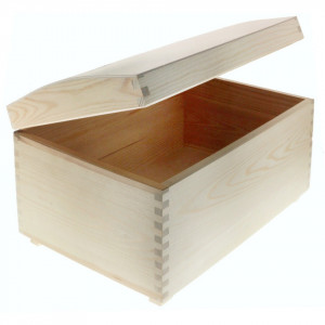 Cutie lemn cufar pentru bani 35x25x23cm PK350o - Img 2