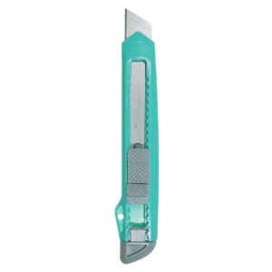 Cutter maner verde turcoaz deschis retractabil latime 1,2cm C384