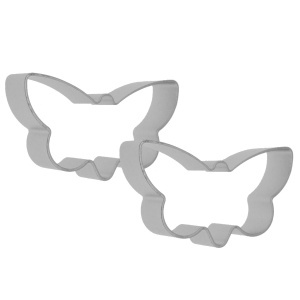 Decupator metalic fluture 7,3x4,5cm 2/set T05140