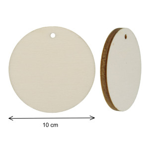 Disc placaj natur cu gaura 10cm - Img 2