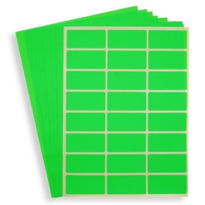 Etichete verde neon 2,4x4,8cm 24/coala 10/set Office Art PECUN601(HBAX0090)