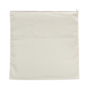 Fata perna bumbac natur cu fermoar 39x39cm 733