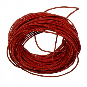 Fir bumbac cerat rosu 1mm x 10m