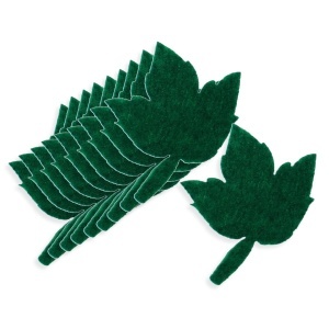 Frunza iedera pasla verde 3,2x4cm 10/set