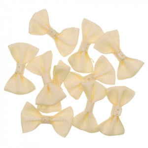 Fundita textil crem 4cm 10/set