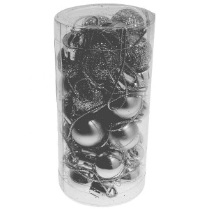 Glob plastic cu sclipici/lucios/satinat 18mm 24/set - Img 7