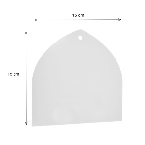 Glob plexiglas transparent model arcada cu agatatoare 15x15cm - Img 2