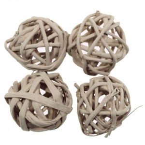 Glob ratan cappuccino 3cm 4/set