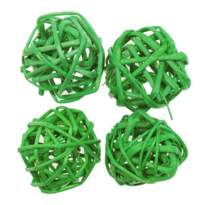 Glob ratan verde 3cm 4/set