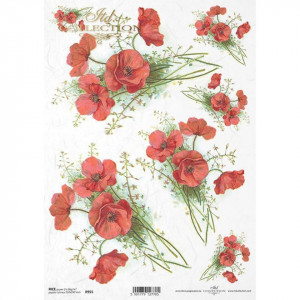 Hartie de orez A4 Buchet maci 7 imagini marimi diverse 25-30g ITD R0955