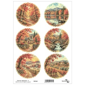 Hartie de orez pigment Toamna, Halloween - 6 20x27,5cm
