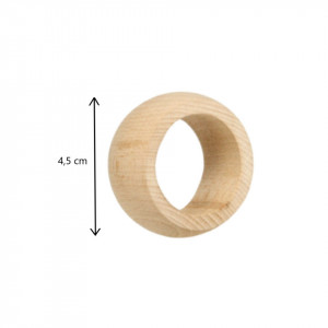 Inel lemn pentru servetele 4,5x3cm - Img 2