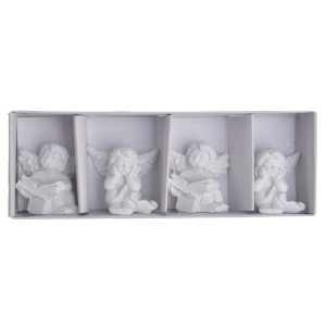 Inger ceramica alb 3x3,6cm 2 modele 4/cutie Canea RD23B-6017 - Img 3